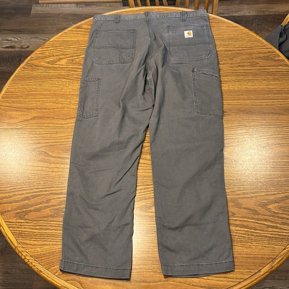 Carhartt Relaxed Straight Rigby Double-Front Canvas Dungaree Work Pants 
102802 - Picture 3 of 11